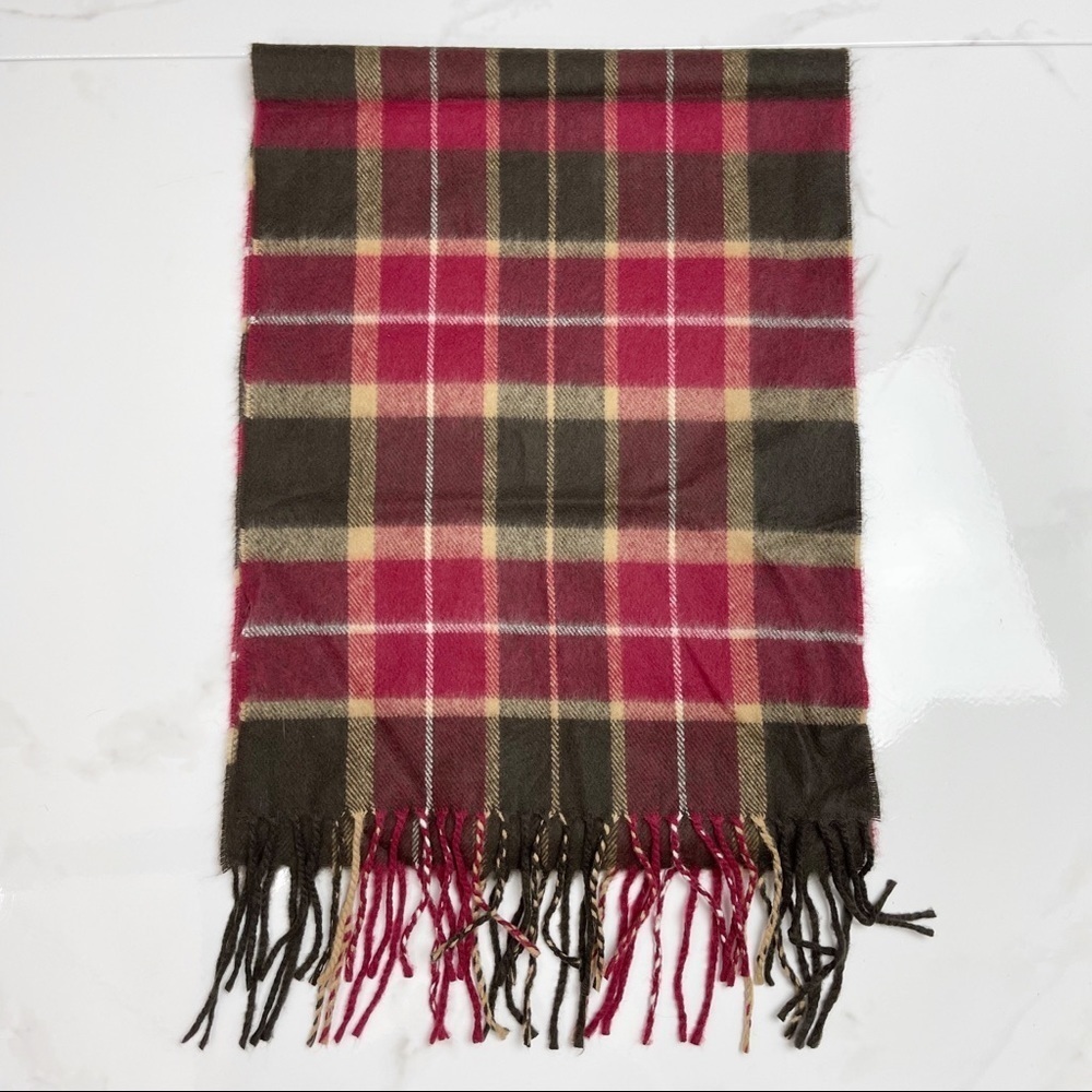 David & Young Softer than Cashmere Unisex‎ Plaid Fringe Holiday Fashion Scarf